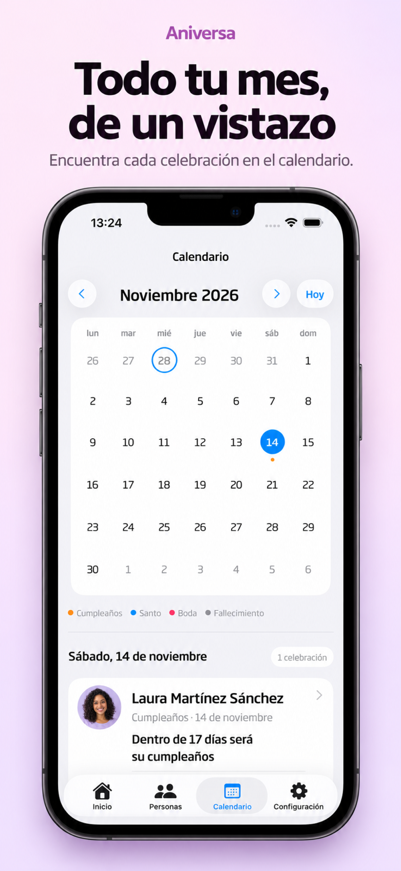 El calendari de celebracions